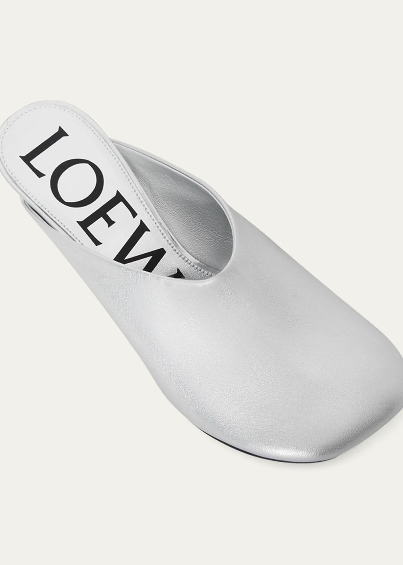 LoeweToy Metallic Mule Pumps