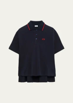 LoeweTrapeze Short-Sleeve Polo Shirt