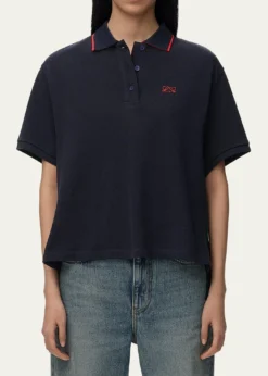 LoeweTrapeze Short-Sleeve Polo Shirt