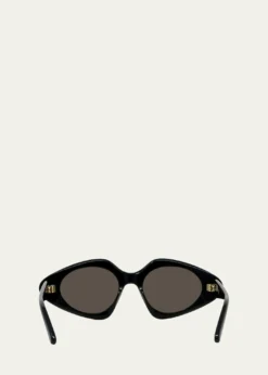 LoeweTriangle Slim 50mm Geometric Sunglasses