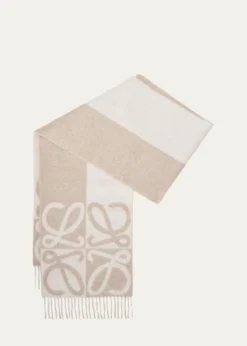 LoeweWool and Cashmere Anagram Scarf