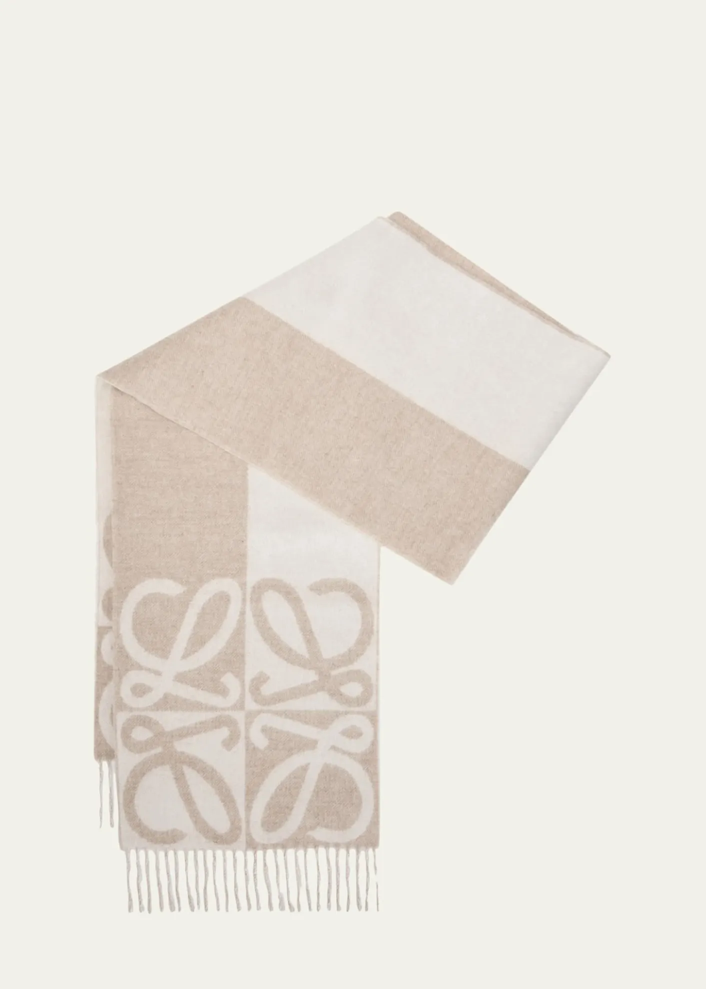 LoeweWool and Cashmere Anagram Scarf