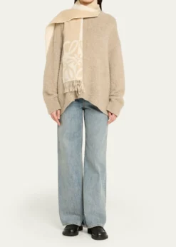 LoeweWool and Cashmere Anagram Scarf