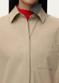 LoeweWrapped Short-Sleeve Shirtdress