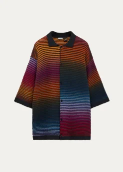 Loewex Paula's Ibiza Men's Multi-Stripe Knit Shirt