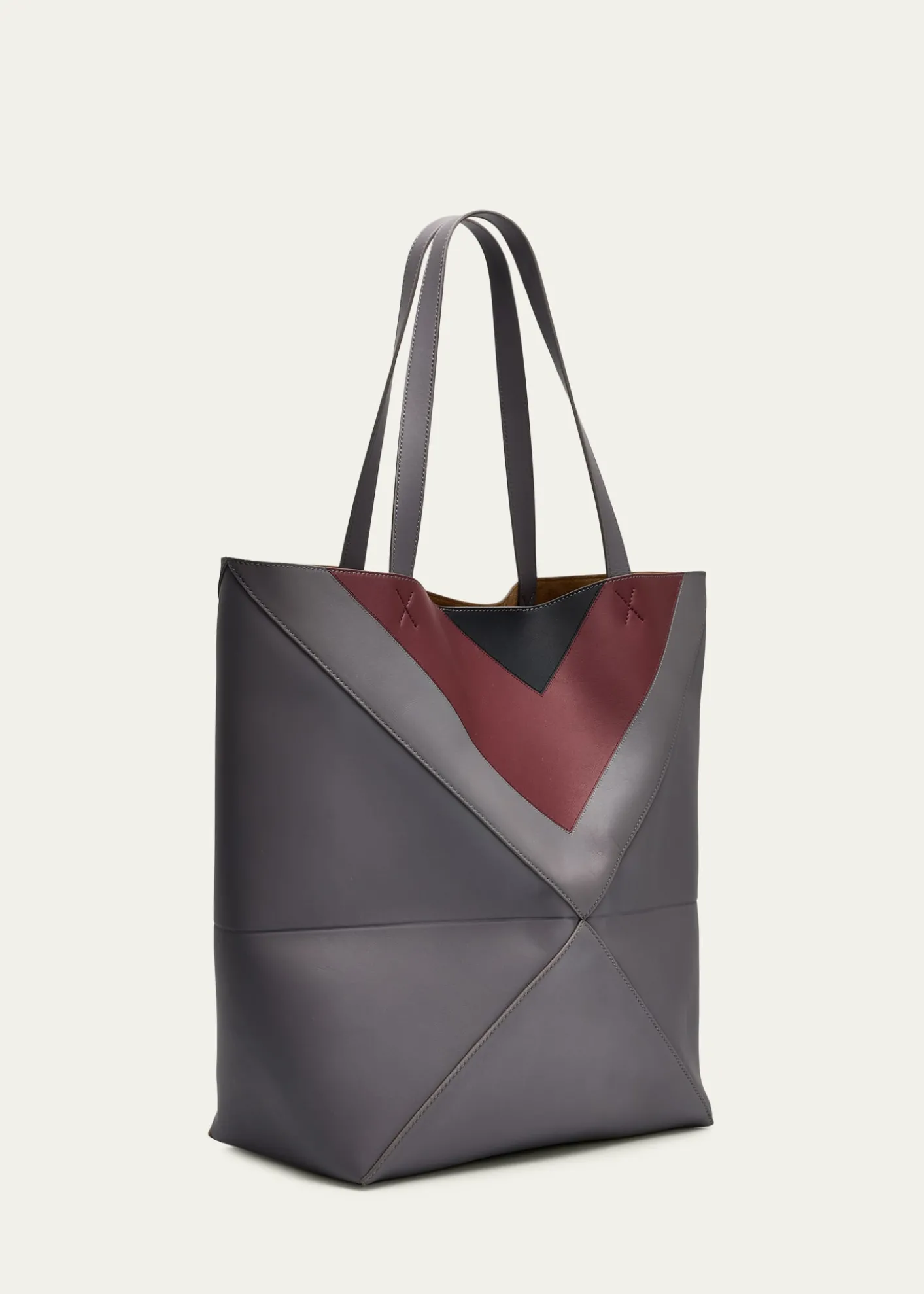 Loewex Albers Men's Puzzle Fold Tote Bag in Nappa Leather