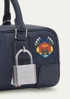 Loewex Louis Wain Amazona 23 Top-Handle Bag in Denim