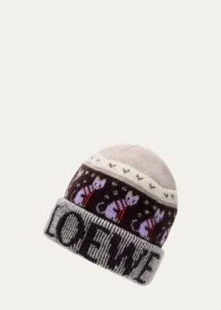 Loewex Louis Wain Futurist Cat Beanie