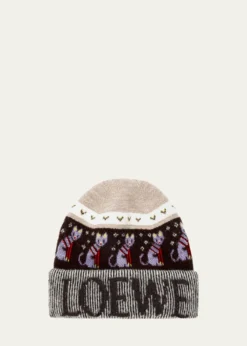 Loewex Louis Wain Futurist Cat Beanie