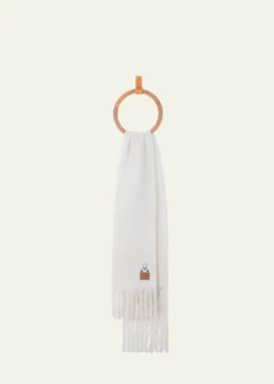 Loewex Louis Wain Mohair and Wool Blend Scarf