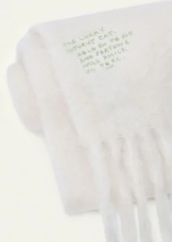 Loewex Louis Wain Mohair and Wool Blend Scarf