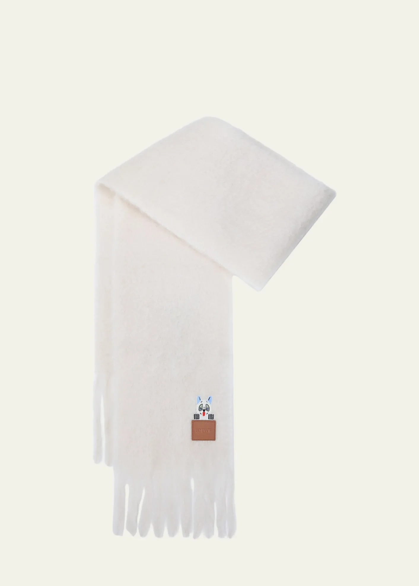 Loewex Louis Wain Mohair and Wool Blend Scarf