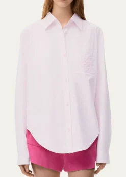 Loewex Paula's Ibiza Anagram-Pocket Button-Down Shirt