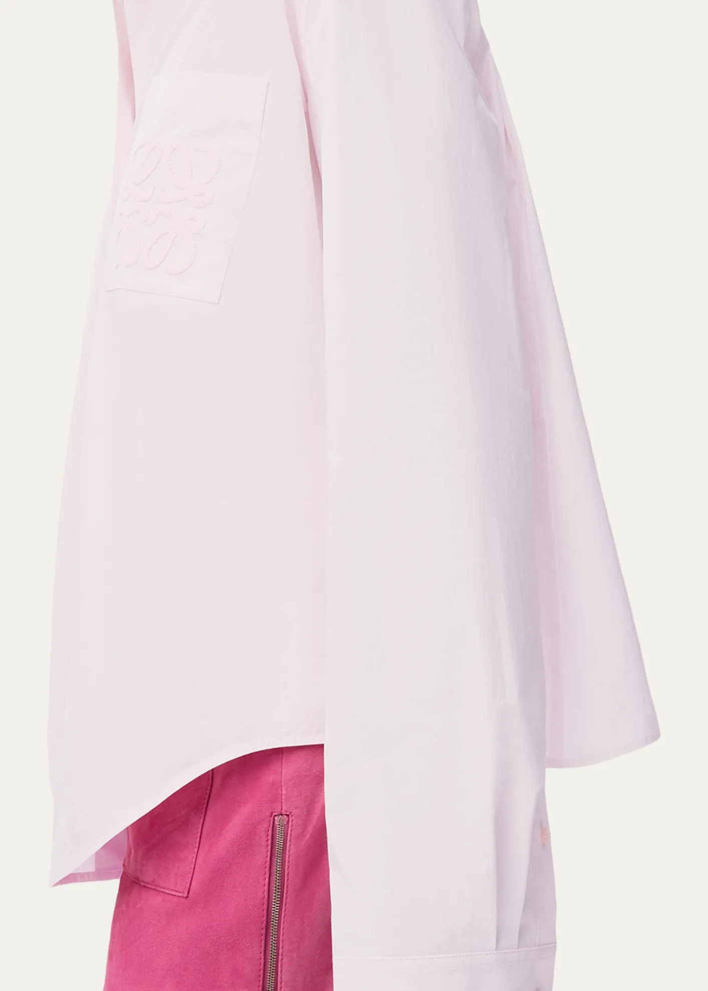 Loewex Paula's Ibiza Anagram-Pocket Button-Down Shirt