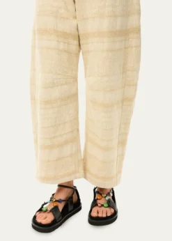 Loewex Paula's Ibiza Anagram Pebble Bead Leather Sandals