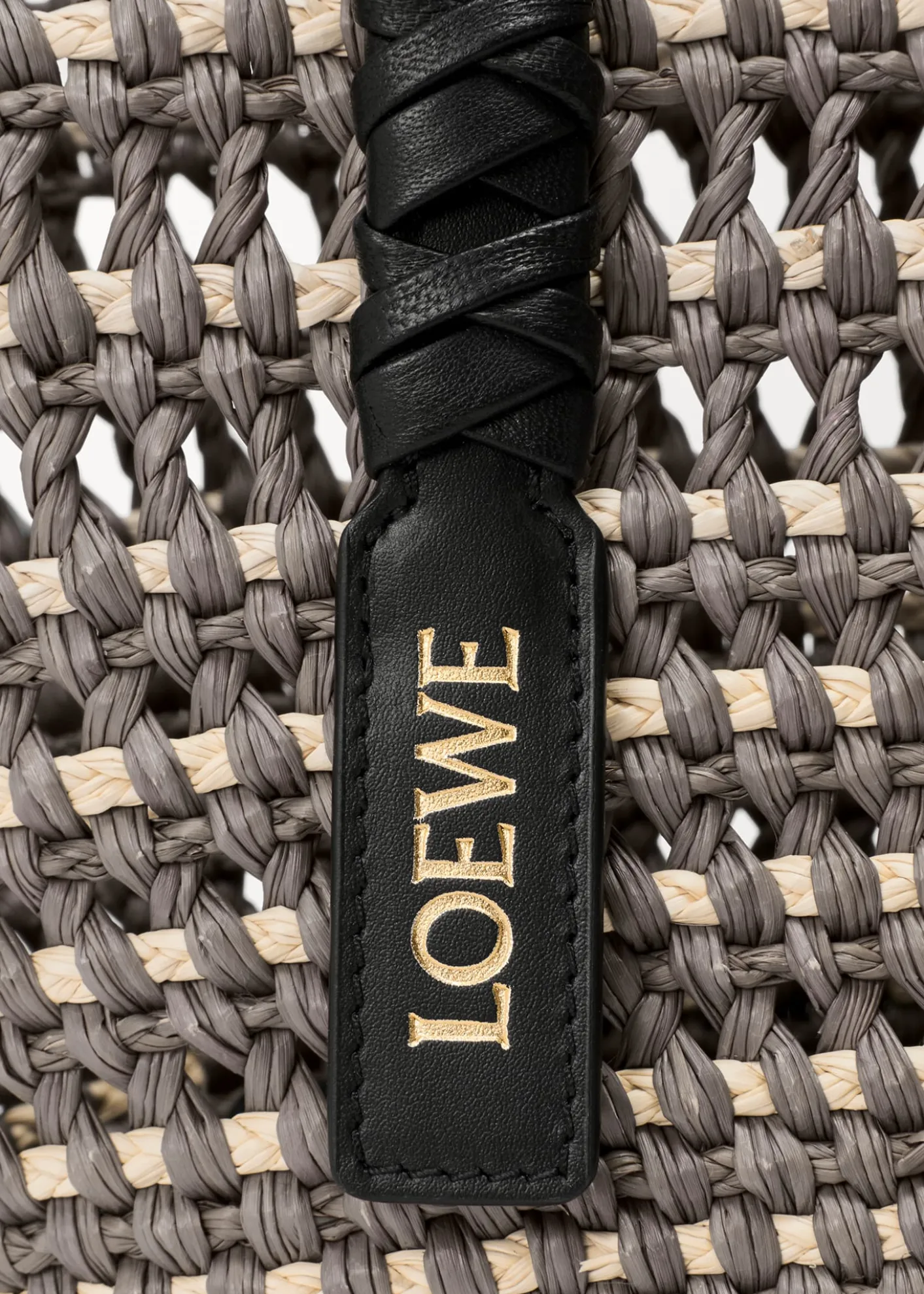 Loewex Paula's Ibiza Braid Medium Woven Basket Tote Bag