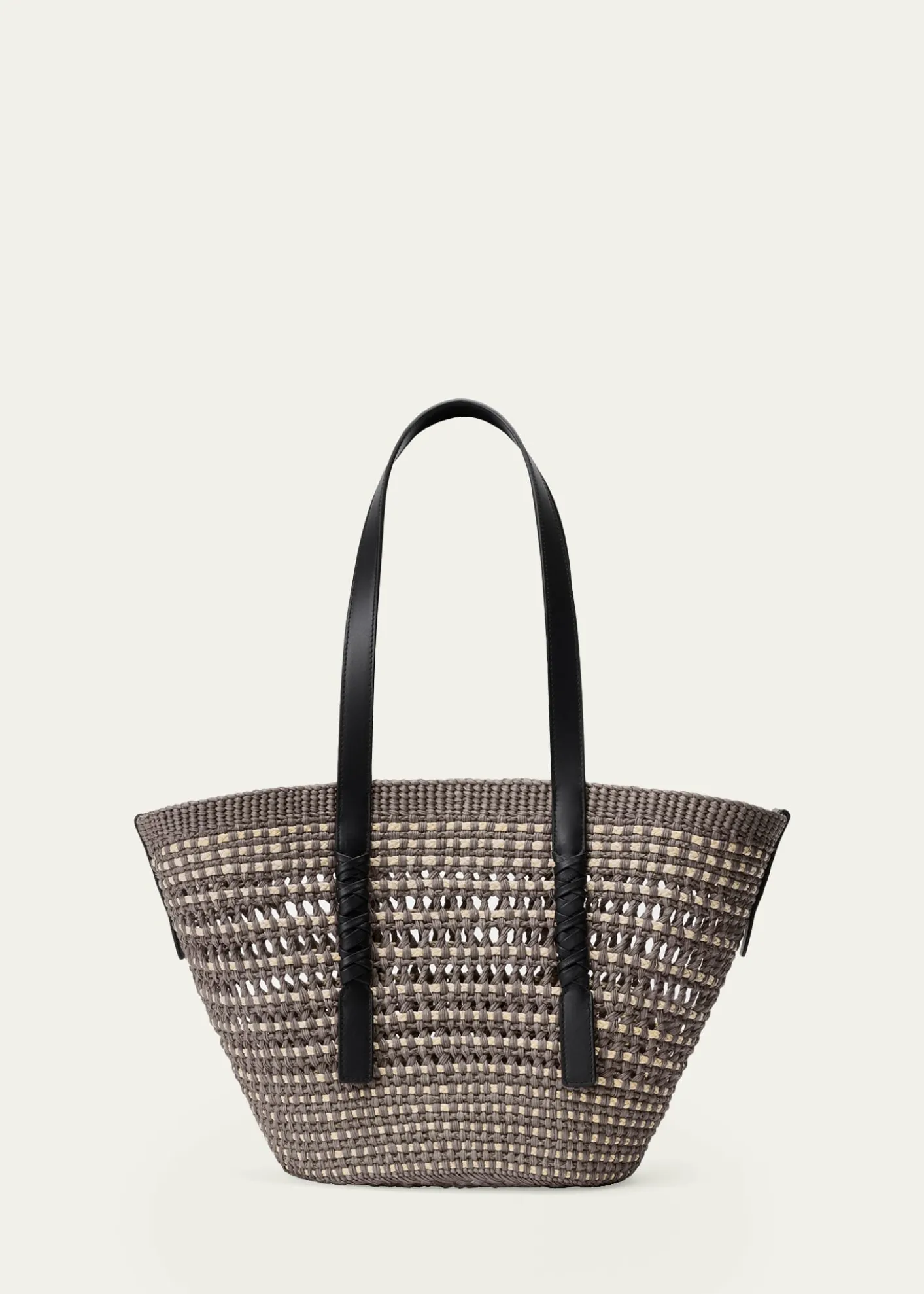 Loewex Paula's Ibiza Braid Medium Woven Basket Tote Bag