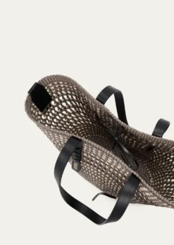 Loewex Paula's Ibiza Braid Medium Woven Basket Tote Bag