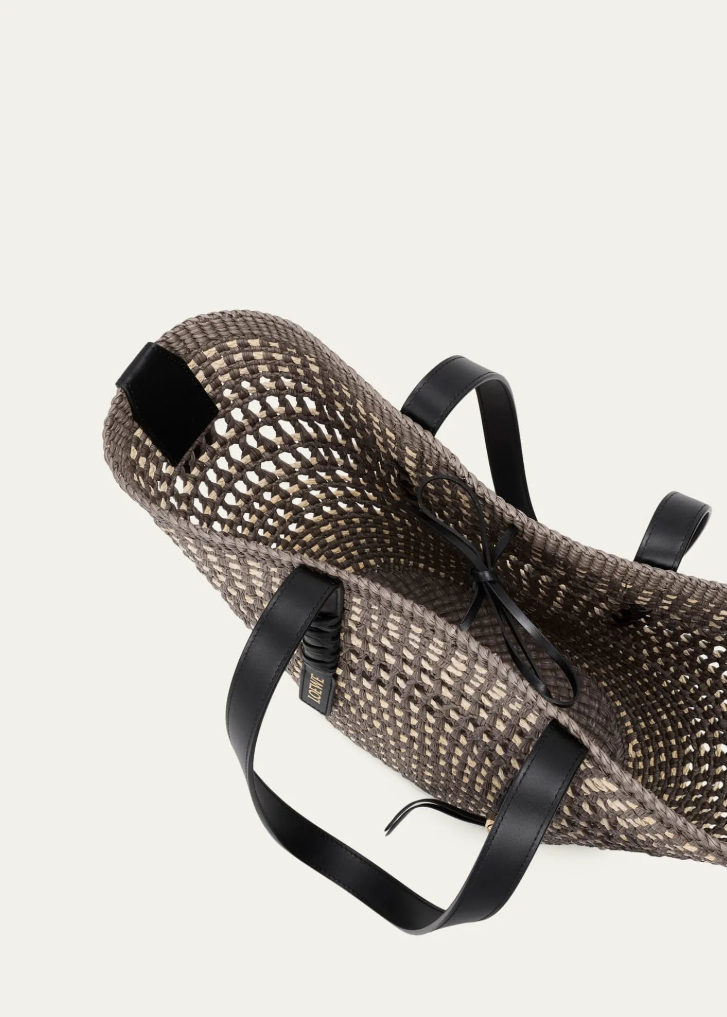 Loewex Paula's Ibiza Braid Medium Woven Basket Tote Bag