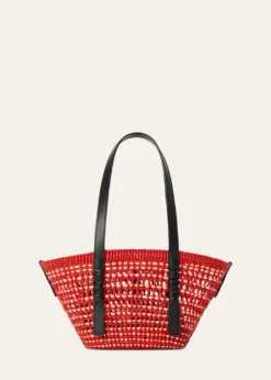 Loewex Paula's Ibiza Braid Small Woven Basket Tote Bag