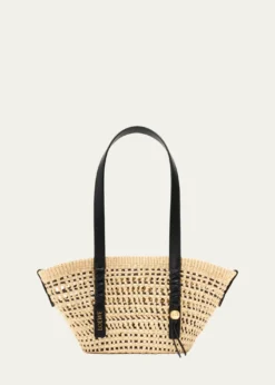 Loewex Paula's Ibiza Braid Small Woven Basket Tote Bag