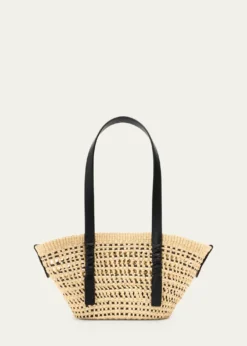 Loewex Paula's Ibiza Braid Small Woven Basket Tote Bag