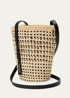 Loewex Paula's Ibiza Braid Woven Palm Leaf Crossbody Bag