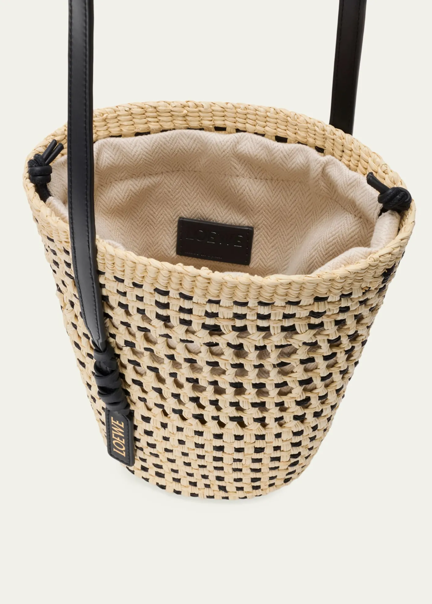 Loewex Paula's Ibiza Braid Woven Palm Leaf Crossbody Bag