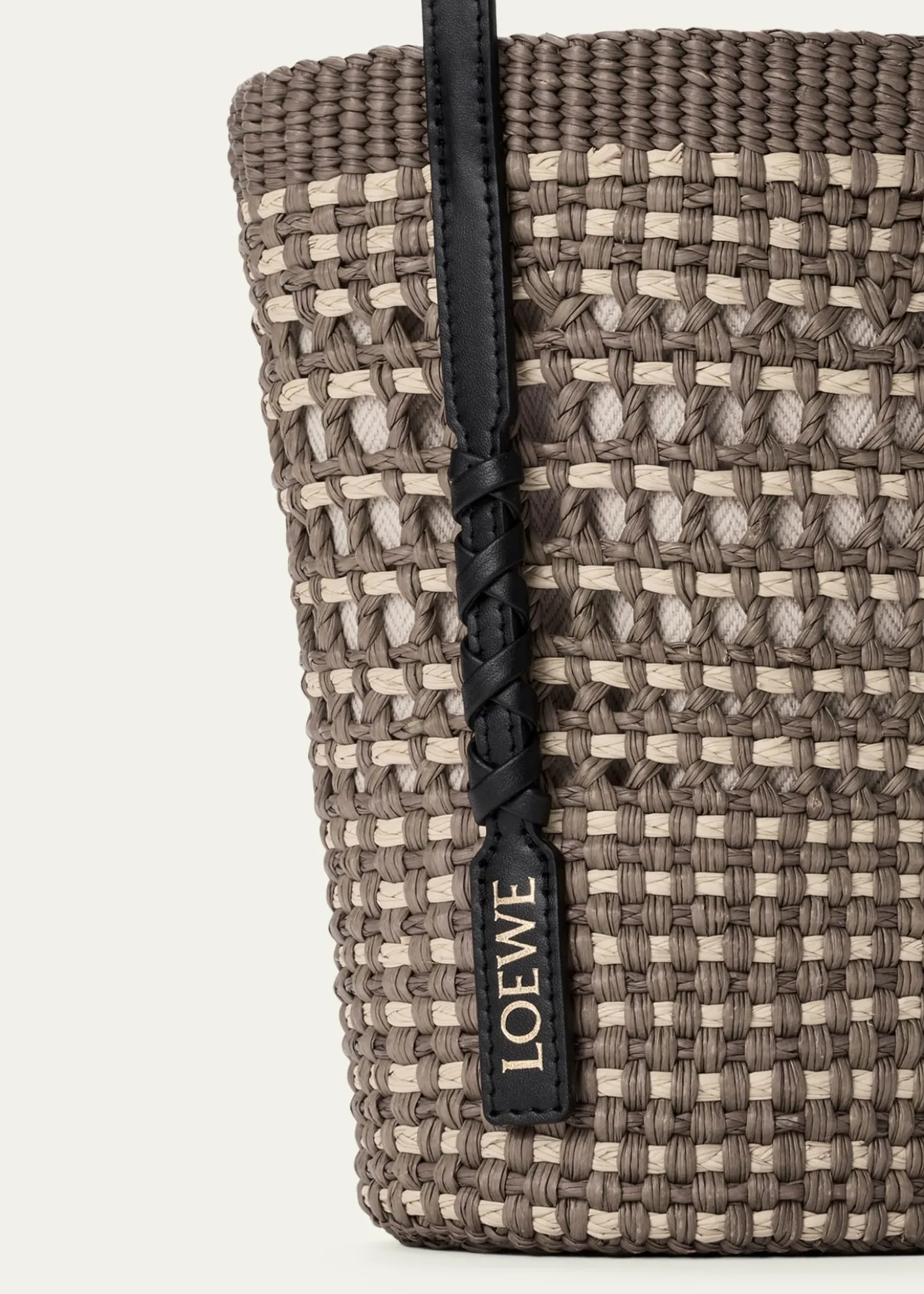 Loewex Paula's Ibiza Braid Woven Palm Leaf Crossbody Bag
