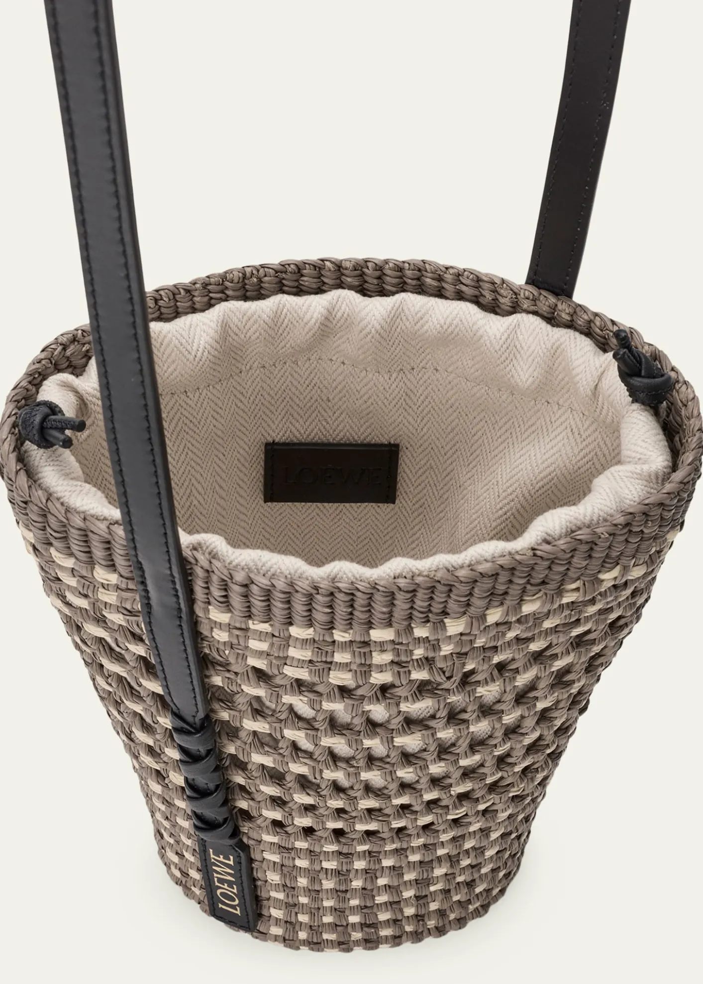 Loewex Paula's Ibiza Braid Woven Palm Leaf Crossbody Bag