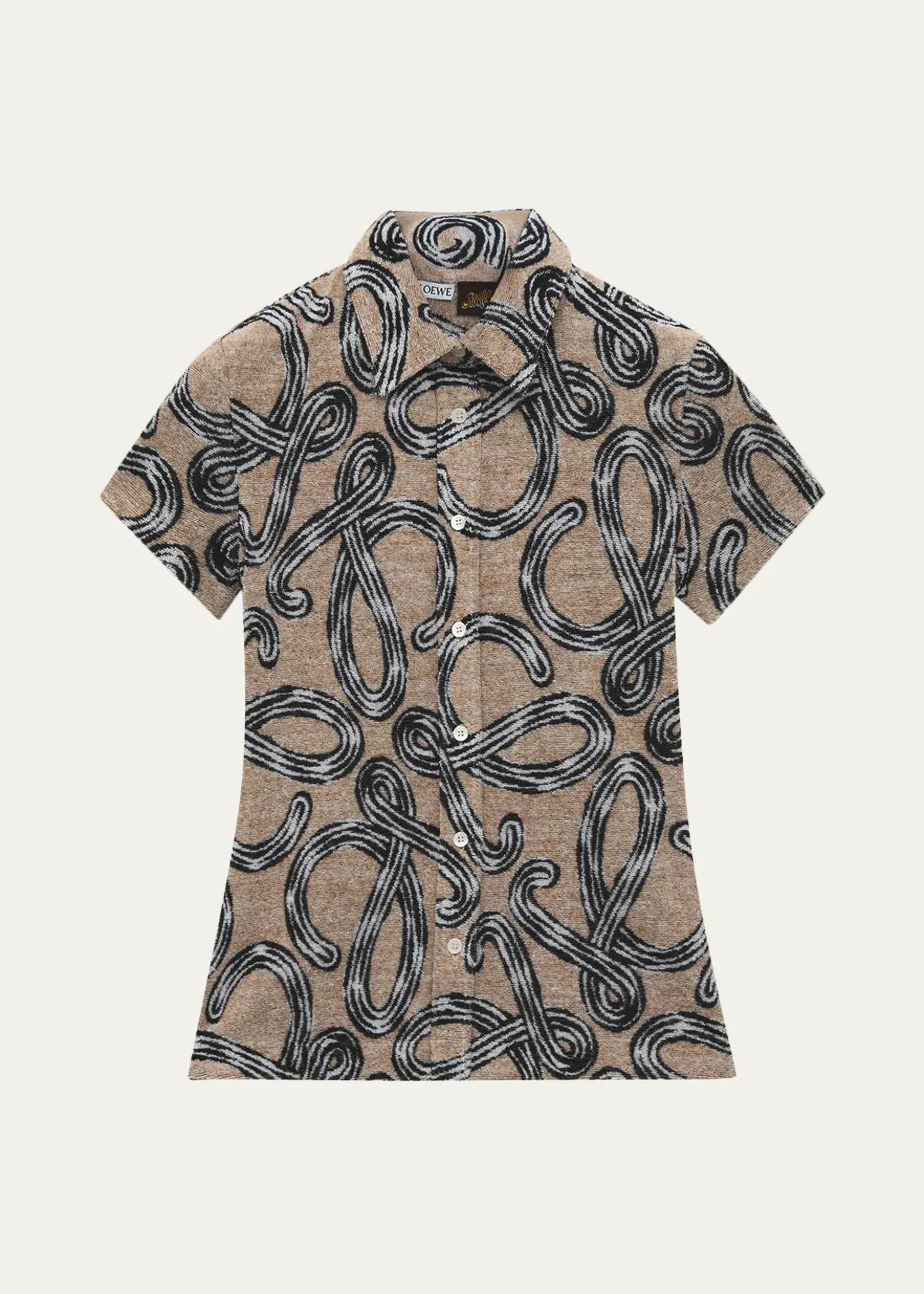 Loewex Paula's Ibiza Cotton-Blend Large Logo Buttoned Shirt