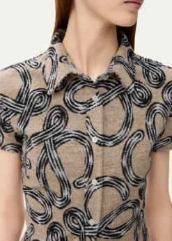 Loewex Paula's Ibiza Cotton-Blend Large Logo Buttoned Shirt