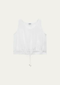 Loewex Paula's Ibiza Cropped Drawstring Top