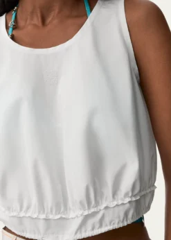 Loewex Paula's Ibiza Cropped Drawstring Top