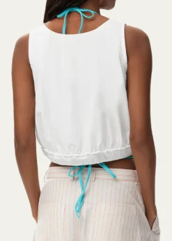 Loewex Paula's Ibiza Cropped Drawstring Top