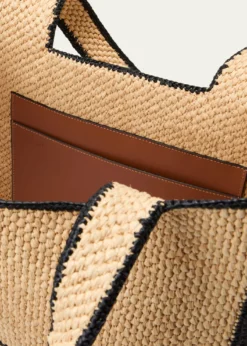 Loewex Paula's Ibiza Font Large Tote Bag in Raffia