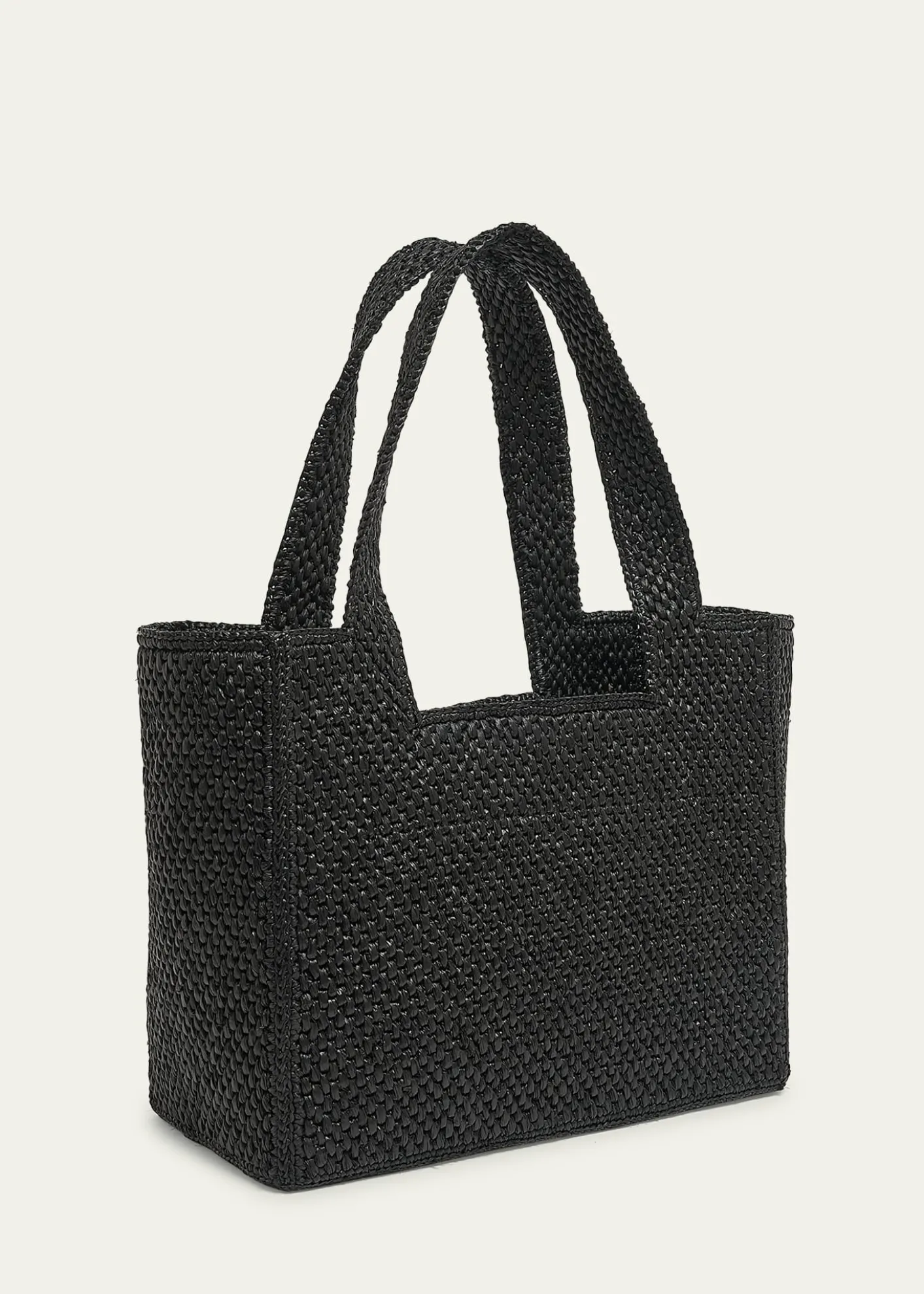Loewex Paula's Ibiza Font Logo Medium Tote Bag in Raffia