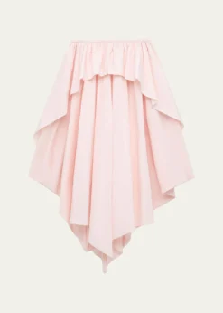 Loewex Paula's Ibiza Layered Ruffle Cotton Midi Skirt