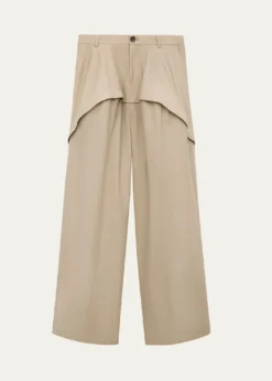 Loewex Paula's Ibiza Layered Yoke Wide-Leg Trousers
