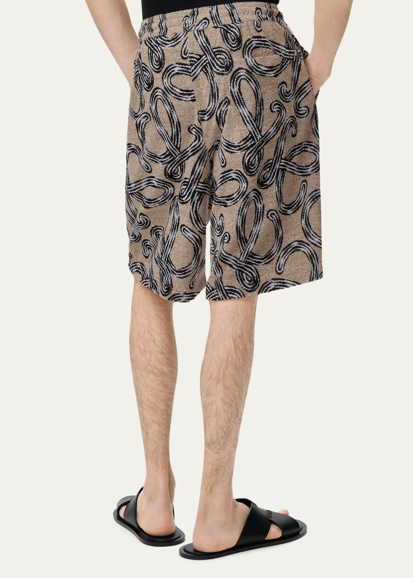 Loewex Paula's Ibiza Men's Cotton-Terry Logo Script Shorts