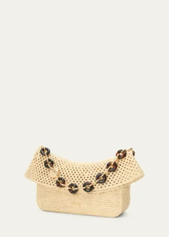 Loewex Paula's Ibiza Ola Medium Bag in Raffia