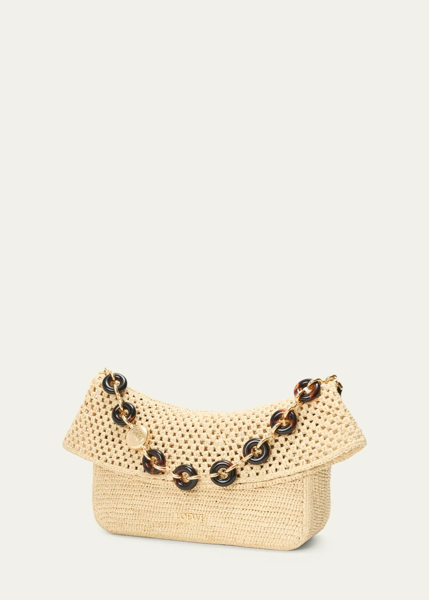 Loewex Paula's Ibiza Ola Medium Bag in Raffia
