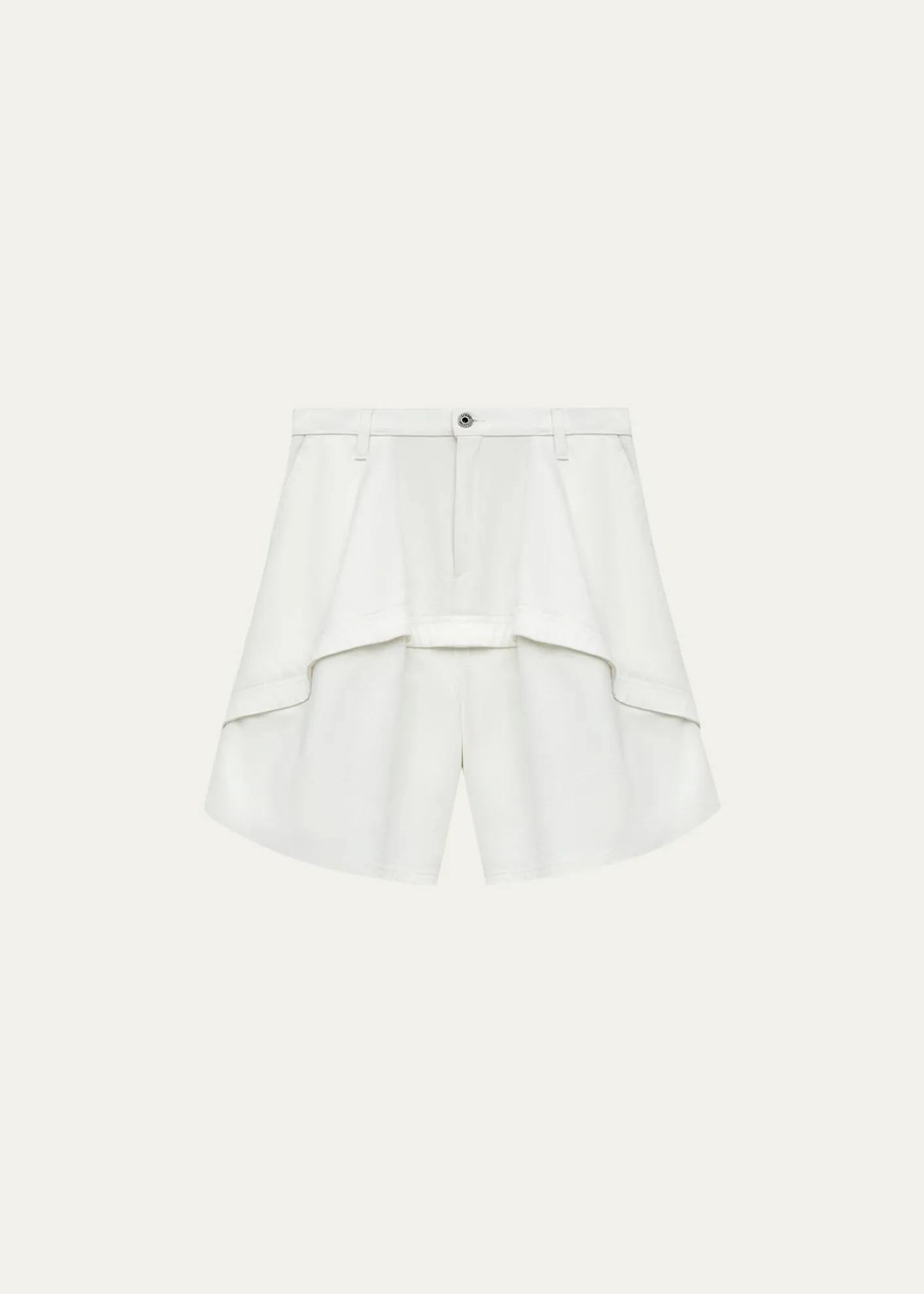 Loewex Paula's Ibiza Panelled Cotton Denim Shorts