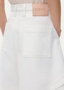 Loewex Paula's Ibiza Panelled Cotton Denim Shorts