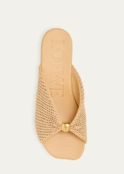 Loewex Paula's Ibiza Pebble Anagram Flat Slide Sandals