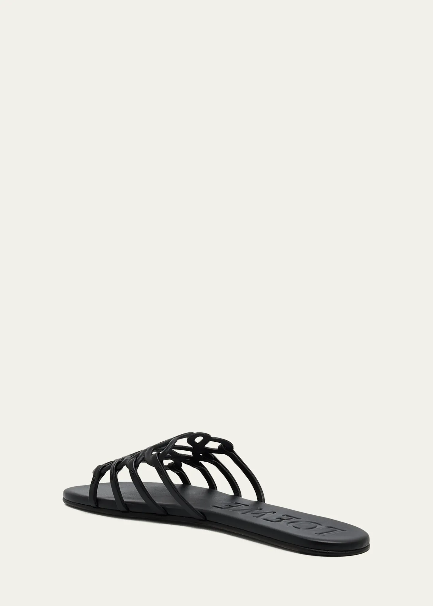 Loewex Paula's Ibiza Petal Leather Anagram Slide Sandals