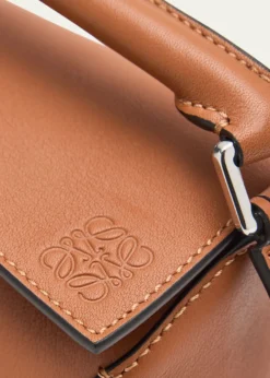 Loewex Paula's Ibiza Puzzle Edge Mini Top-Handle Bag in Leather