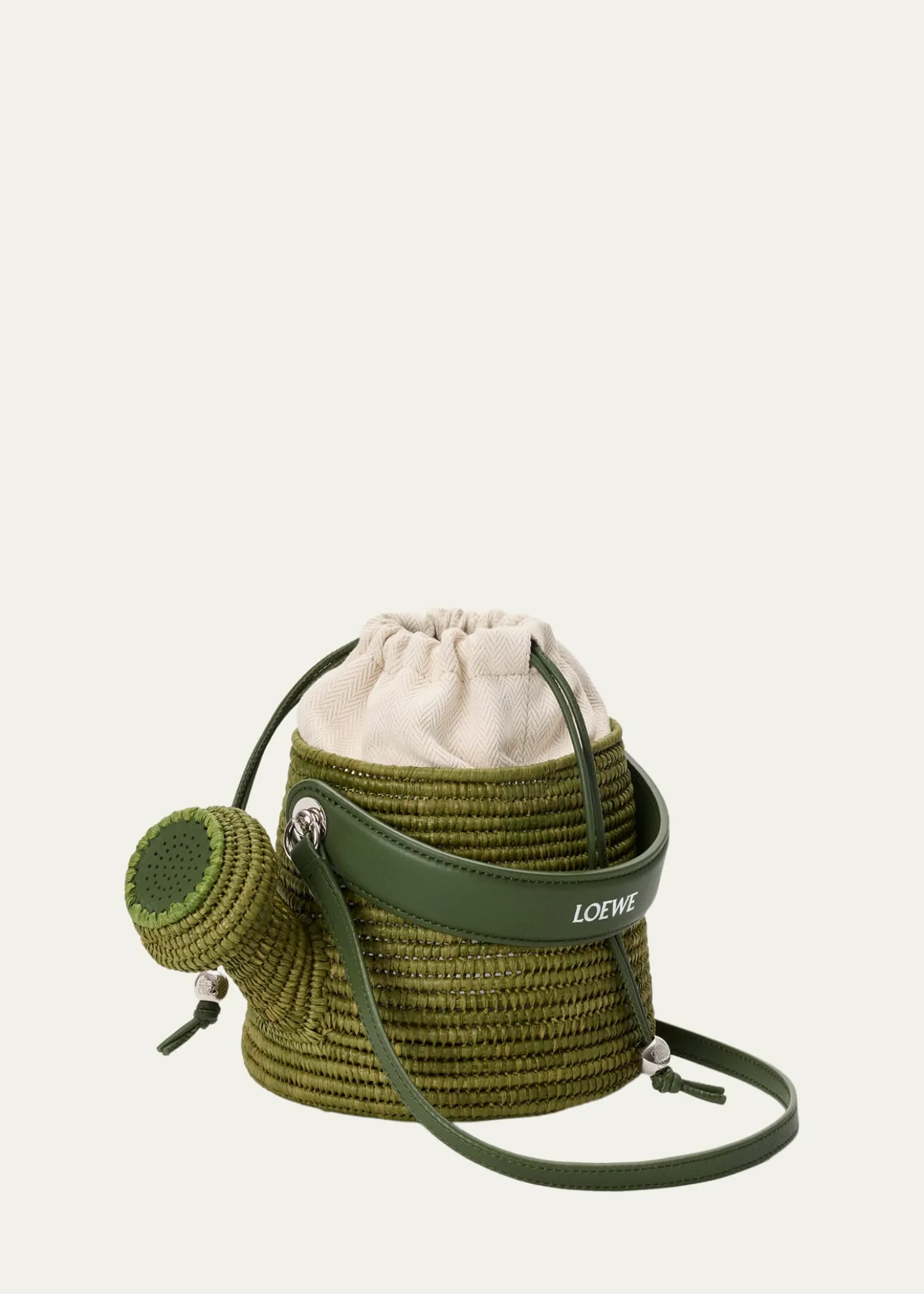 Loewex Paula's Ibiza Raffia Watering Can Crossbody Bag
