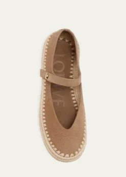 Loewex Paula's Ibiza Rio Suede Mary Jane Espadrille Flats