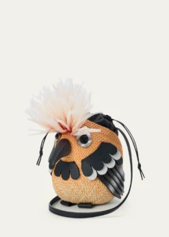 Loewex Paula's Ibiza Woven Bird Crossbody Bag